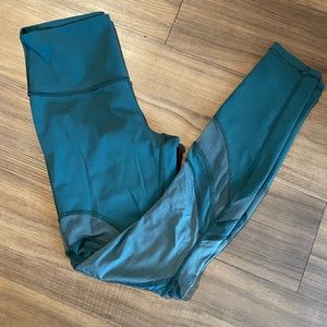 Lululemon Teal Fishnet Leggings